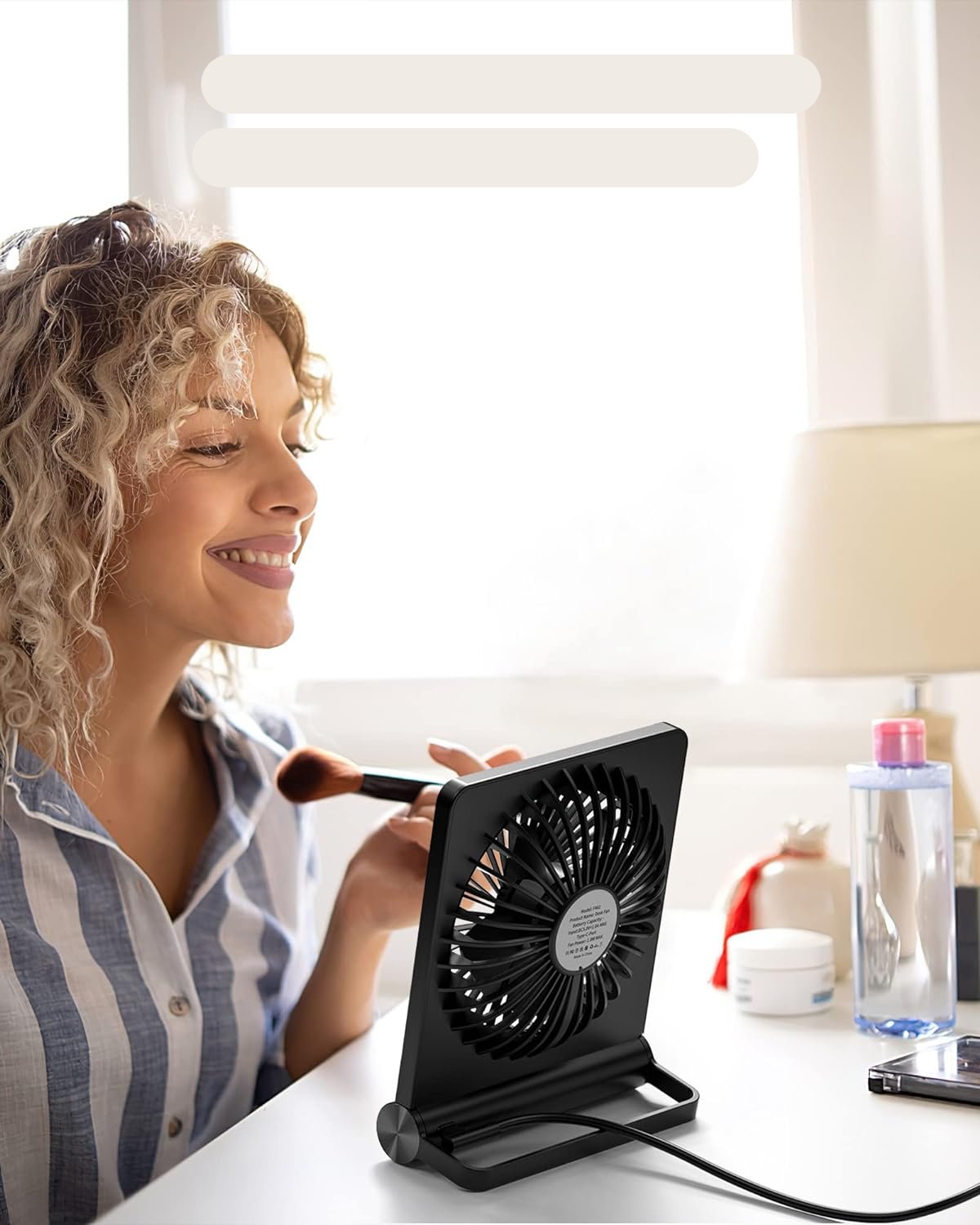 QuietBreeze - Ultra-quiet compact table fan Bowlift