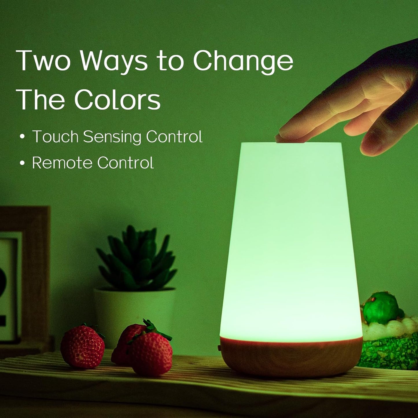 Kalsten | Night Light, LED Touch Bedside Table Lamp, 13 RGB Colours Changing