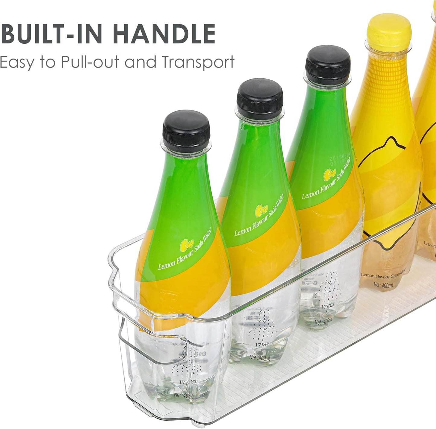Skanto | Clear Fridge Storage Boxes (4 Pieces) - Coolorganize