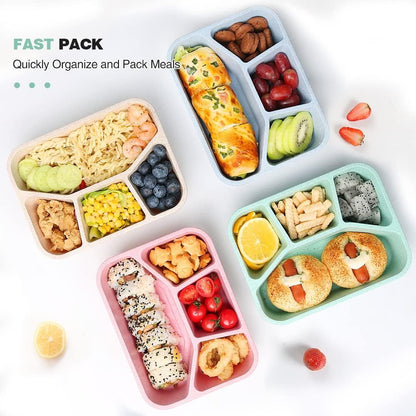 BentoBox – Set of 4 Snack Boxes with Compartments
