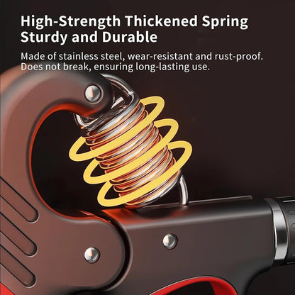 BowLift | Adjustable Hand Grip Strengthener | 5–100KG Resistance | Rep Counter | Non-Slip Handles