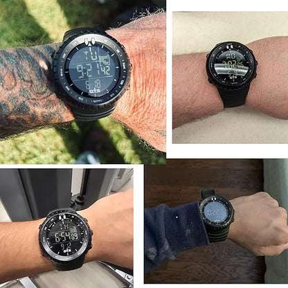 Kalsten | Henry Waterproof Men’s Digital Sports Watch – Shockproof, Tactical & LED Backlit Outdoor Timepiece