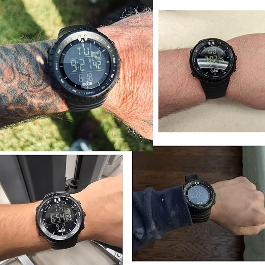 Skanto | Henry Waterproof Men's Digital Sports Watch – Shockproof, Tactical & LED Illuminated Outdoor Watch