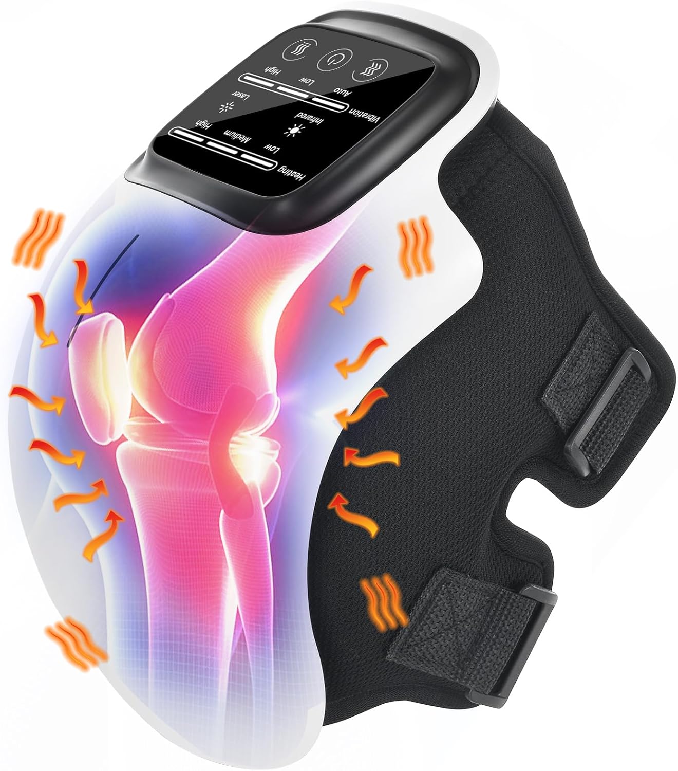 BowLift | Knee Massager with Red Light Therapy for Pain Relief and Muscle Recovery