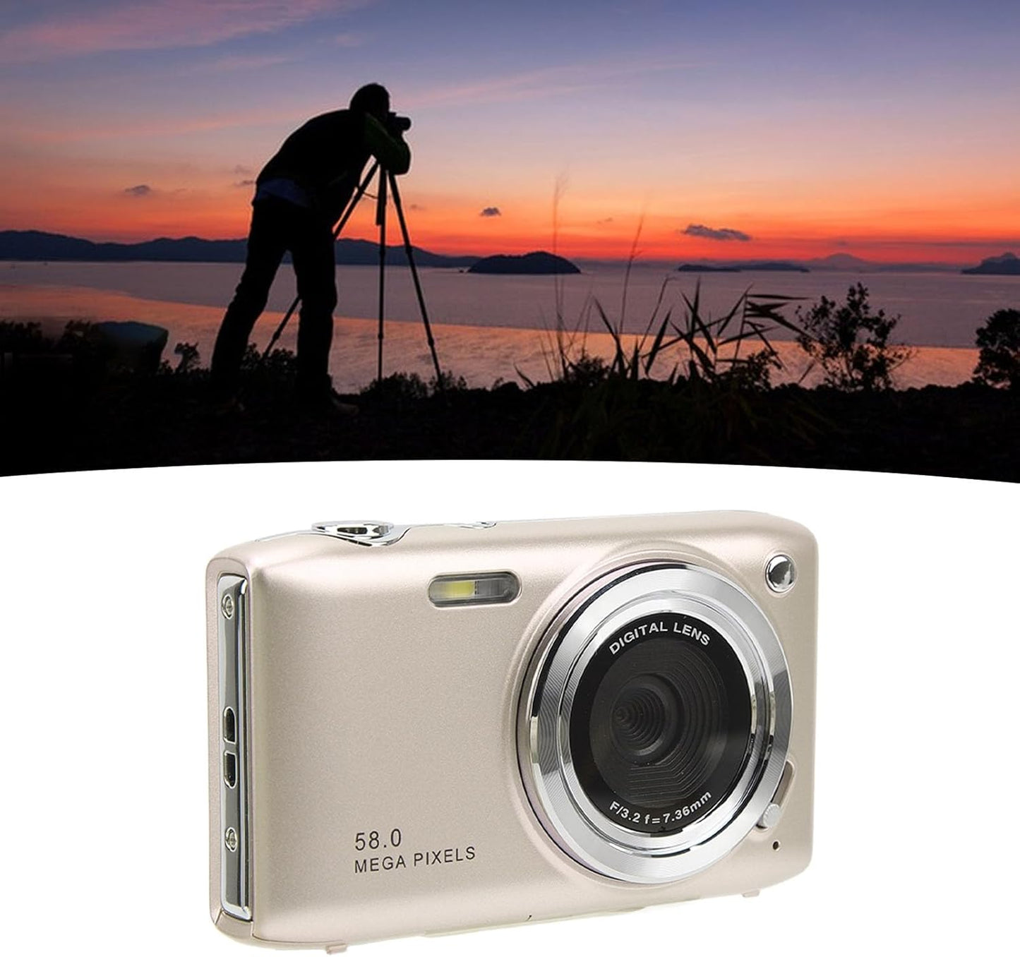 BowLift | 4K Compact Digital Camera with 58MP Photos and 16X Zoom – Lumora