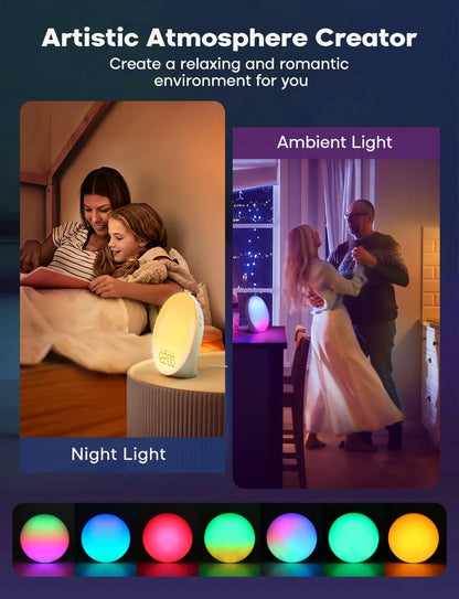 Skanto | GlowRise Natural Sunrise Alarm Clock with Sunrise & Sunset Simulation
