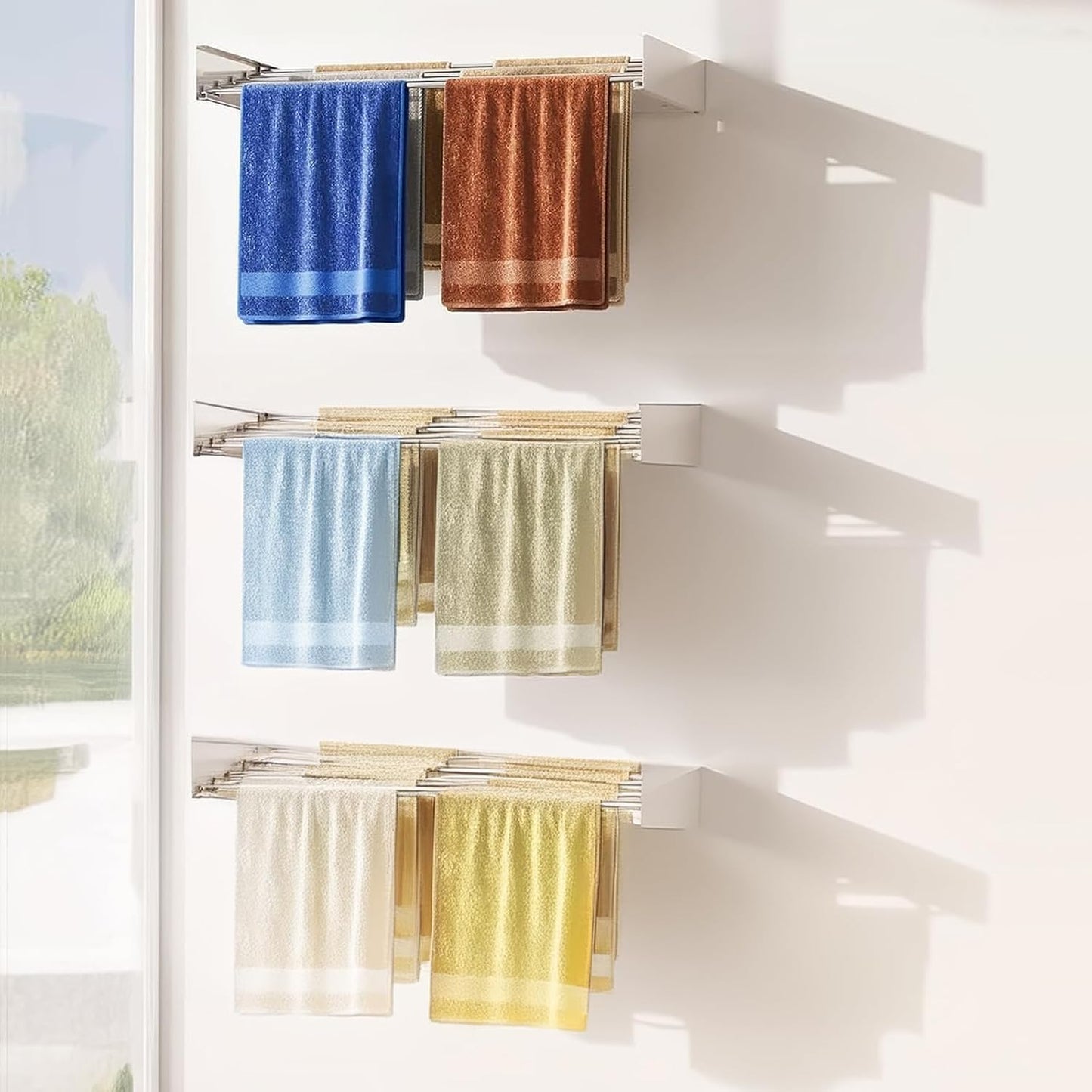 BowLift | Wall-Mounted Foldable Clothes Drying Rack – DryWall