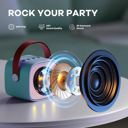 Skanto | Portable Mini Karaoke Machine with Bluetooth Speaker and 2 Wireless Microphones – Veylo