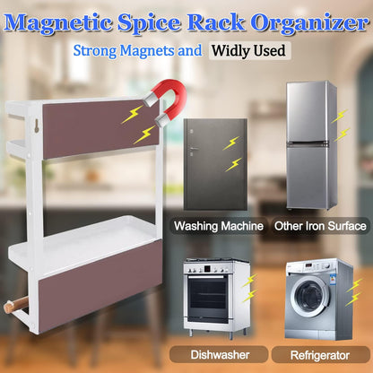 Skanto | Magnetic Refrigerator Spice Rack with Paper Holder – Oryden