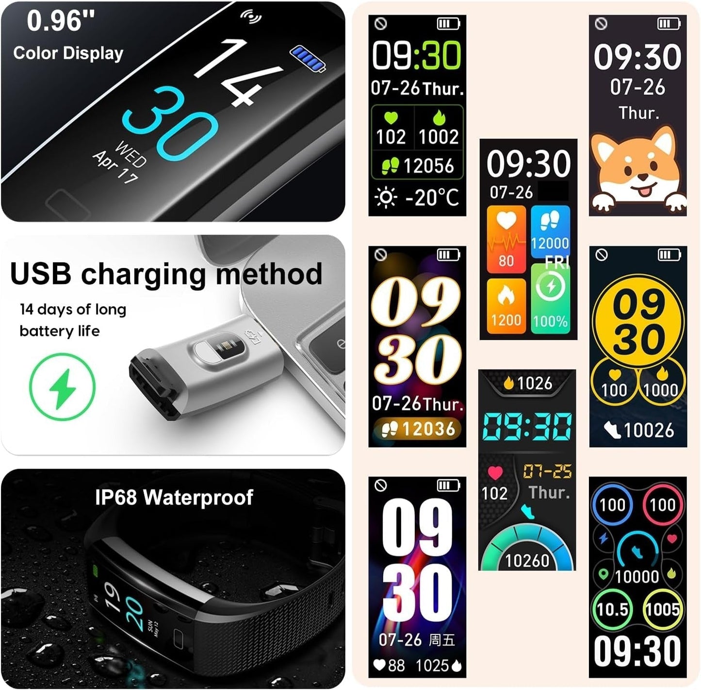 Skanto | Blood Pressure & Heart Rate Monitor Smartwatch | Waterproof, Sleep Tracking & Fitness Insights for Daily Health Management