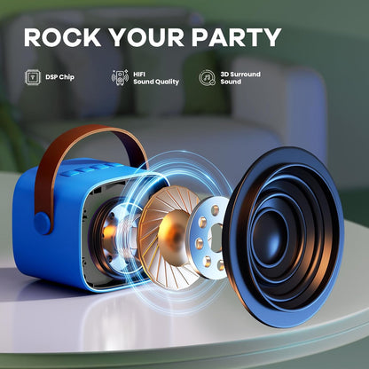 Skanto | Portable Mini Karaoke Machine with Bluetooth Speaker and 2 Wireless Microphones – Veylo