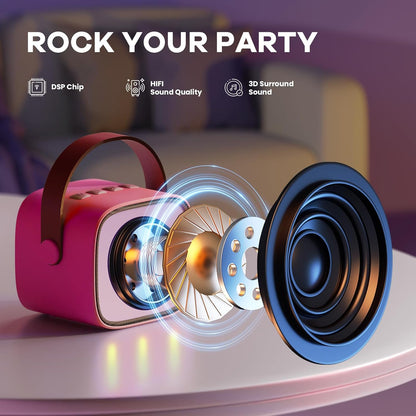 Skanto | Portable Mini Karaoke Machine with Bluetooth Speaker and 2 Wireless Microphones – Veylo