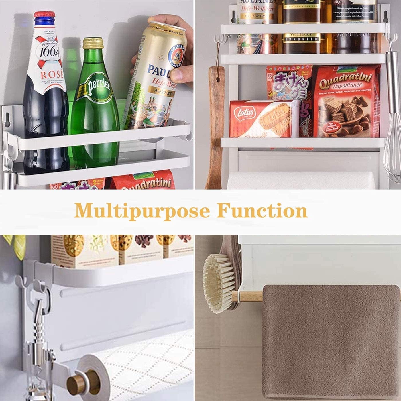 BowLift | Magnetic Fridge Spice Rack with Paper Towel Holder – Oryden