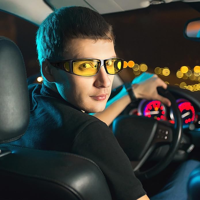 Skanto | Jeremy Night Vision Polaroid Driving Glasses – Anti-Glare Lenses for Safe Night Driving
