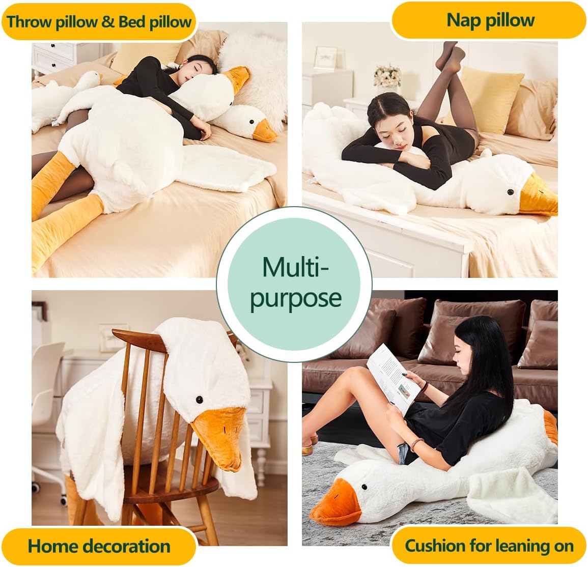 Skanto | Cozy Giant Goose Plush – Soft Toy in Multiple Sizes