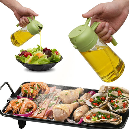 Skanto | 2-in-1 Oil Dispenser Bottle | Oil Pumps & Dispensers | Healthy Cooking