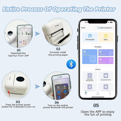 Skanto | Portable Bluetooth Label Maker – Ink-Free Thermal Printing