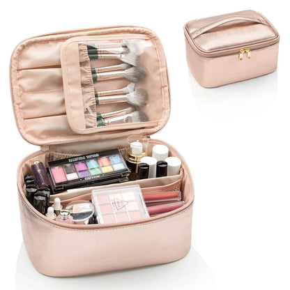 Skanto | Practical Makeup Organizer for Travel | With Compartments and Dividers