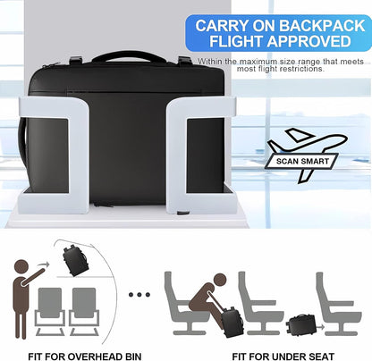 Expandable 26–45L Waterproof Travel Backpack with Laptop Sleeve & Duffle Carry | Bowlift