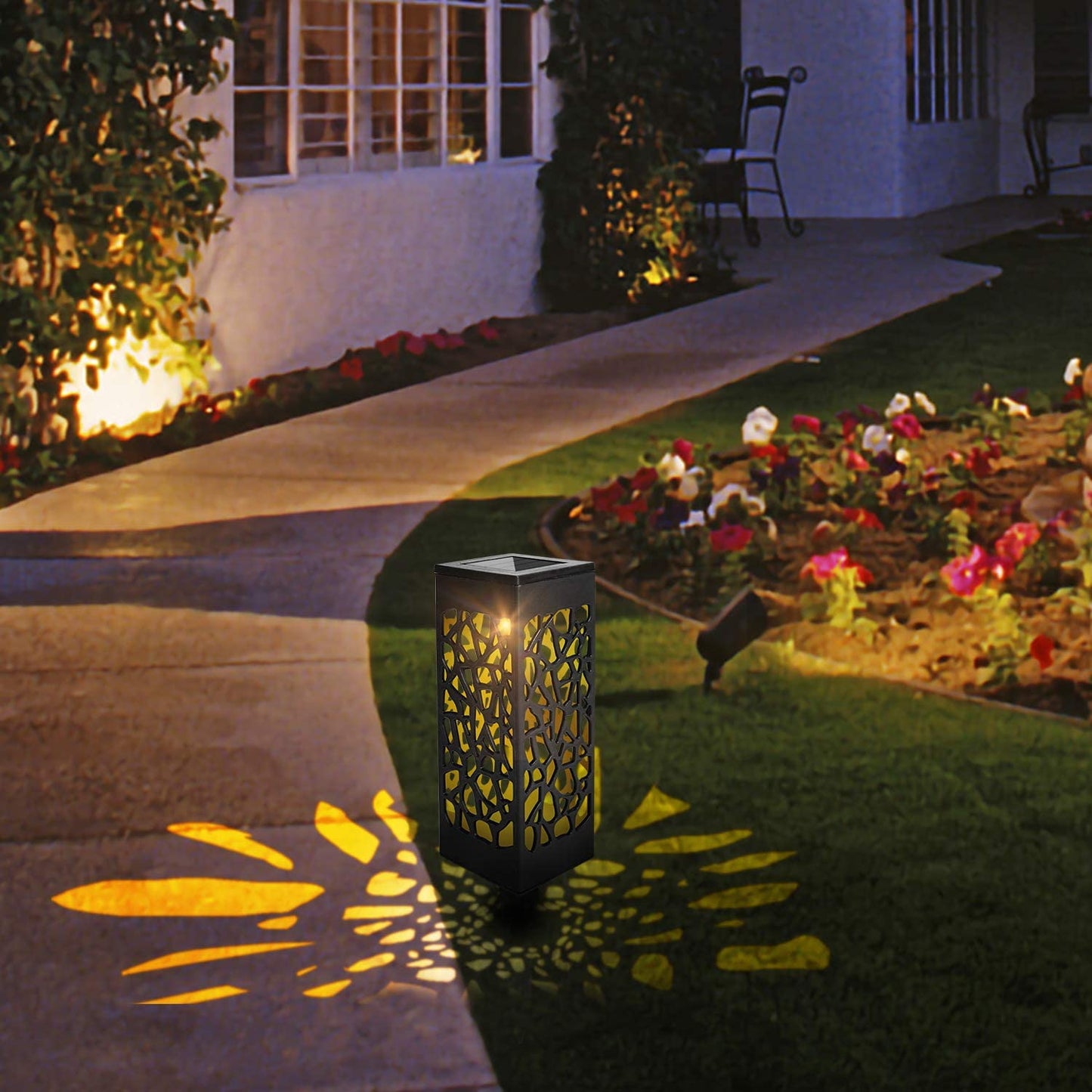 12X Solar Lights LED Path Lights Garden Lighting | Bowlift