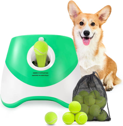 Skanto | Automatic Dog Ball Launcher – 3 Distance Settings for Endless Fetch Fun