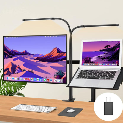 BowLift | 77 LED Desk Clamp Lamp with 70cm Flexible Gooseneck – Ravien