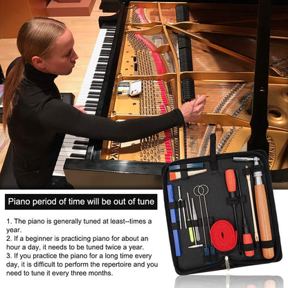 BowLift | Professional 16-Piece Piano Tuning Kit with Storage Case – Arvena