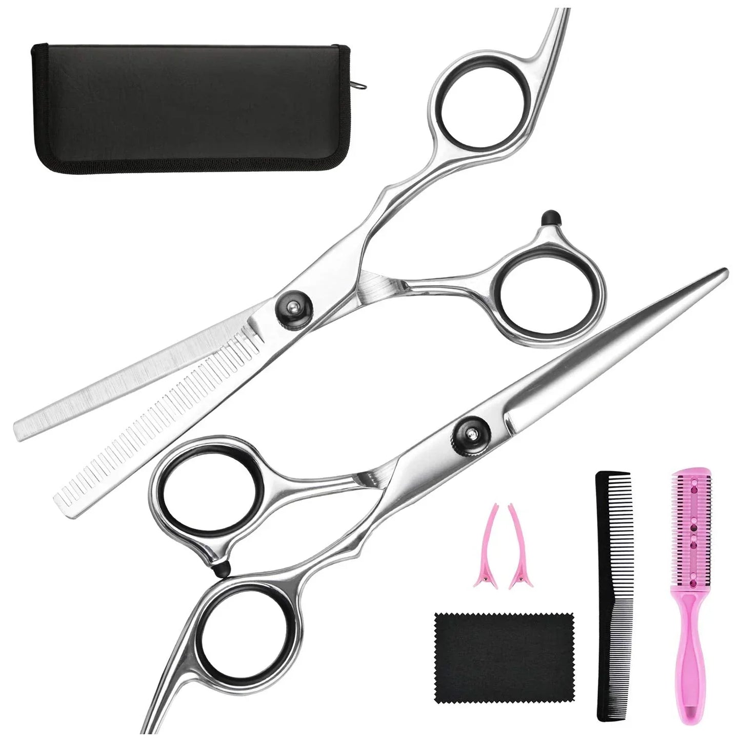 Skanto | Professional Hairdressing Set | Cutting and Thinning Shears for Precision Hairstyles
