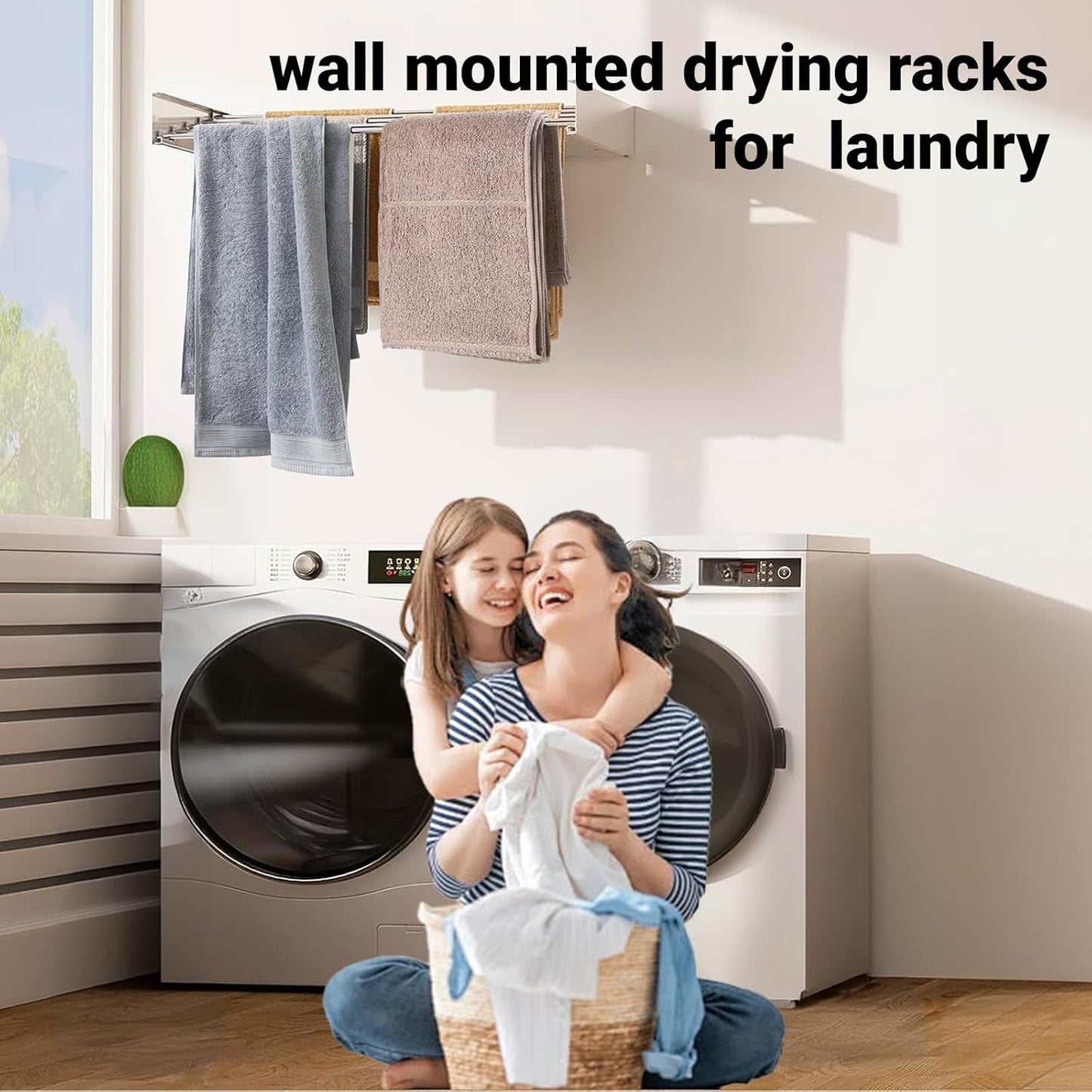 BowLift | Wall-Mounted Foldable Clothes Drying Rack – DryWall