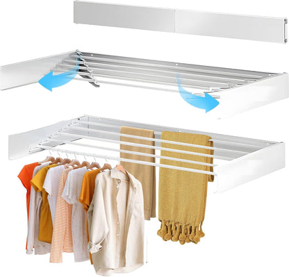 BowLift | Wall-Mounted Foldable Clothes Drying Rack – DryWall