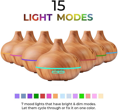 Skanto | Ultrasonic Diffuser & Top 10 Essential Oils - 400ml Diffuser