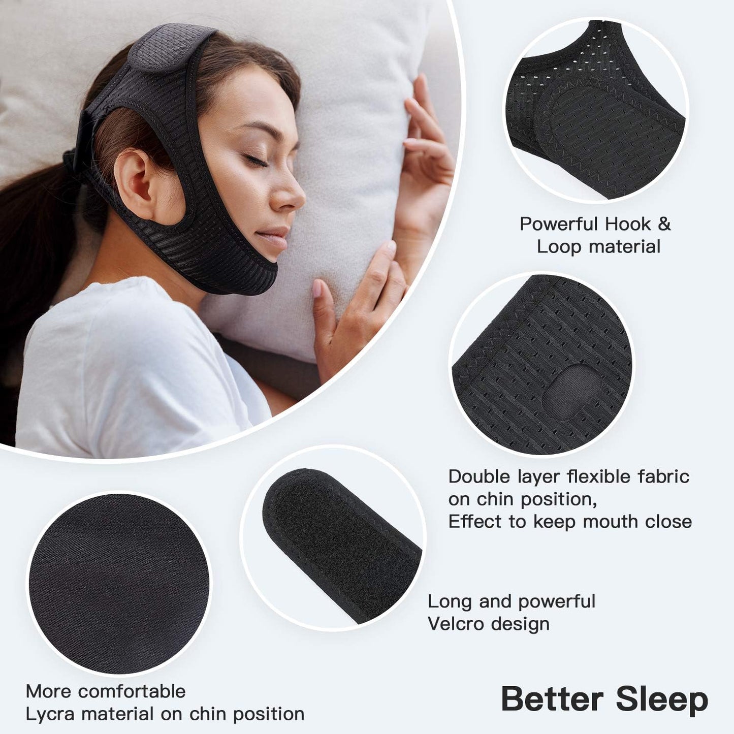 Brehn | Anti-Snore Chin Strap for Sleep Apnea