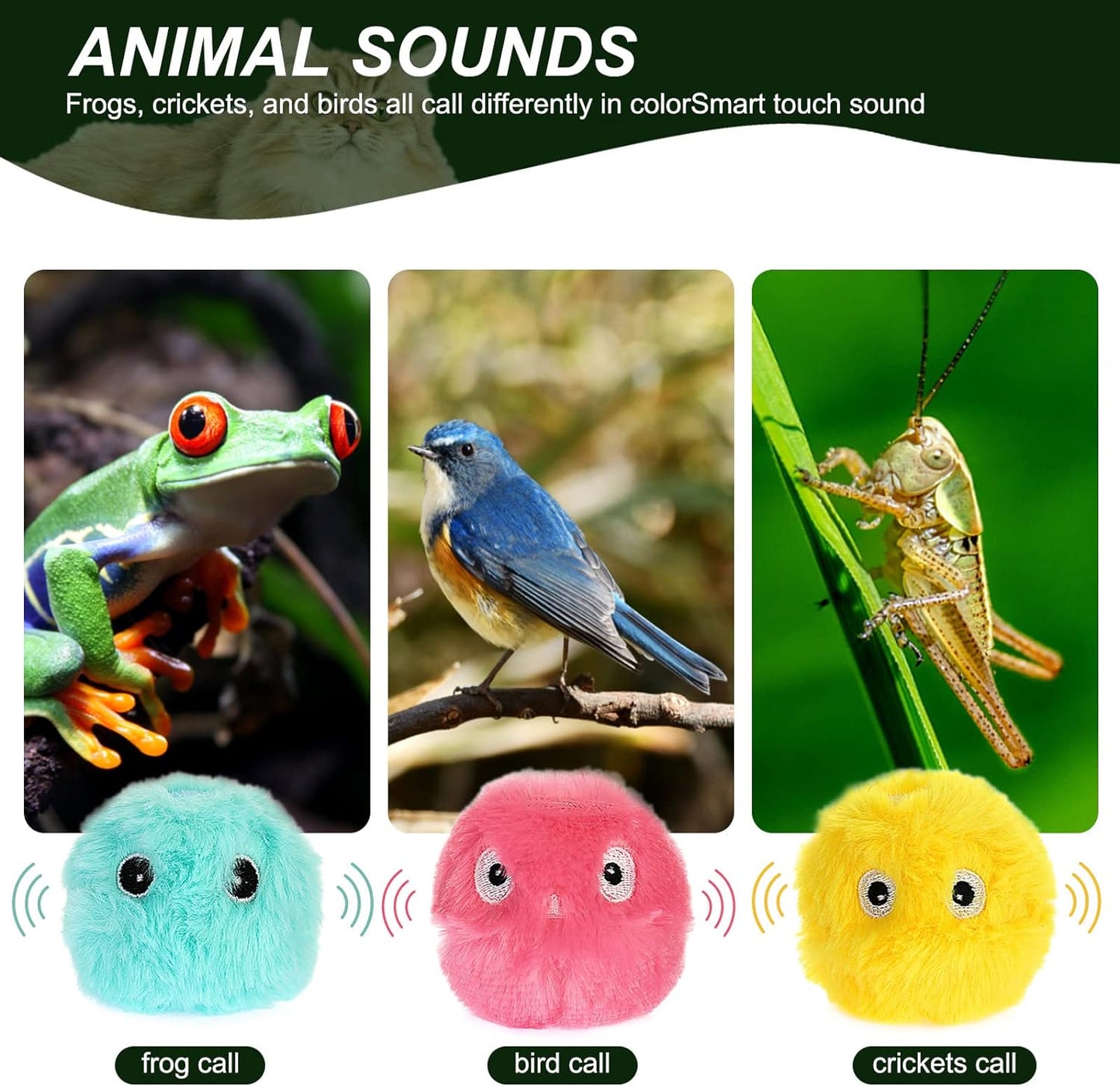 Skanto | Smarter interactive plush ball for cats | Buy 1, Get 1 Free 🎁