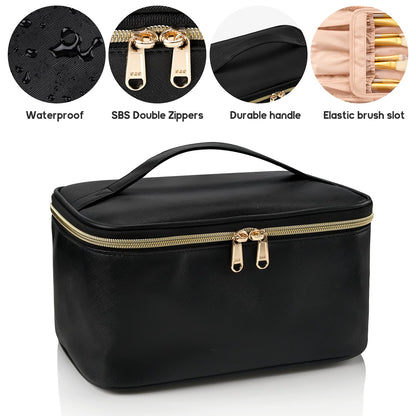 Skanto | Practical Makeup Organizer for Travel | With Compartments and Dividers
