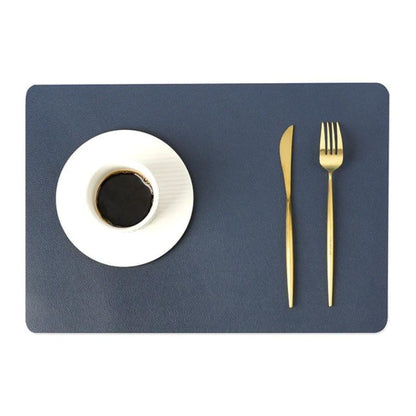 Skanto | Modern Rectangular Waterproof PU Leather Placemats