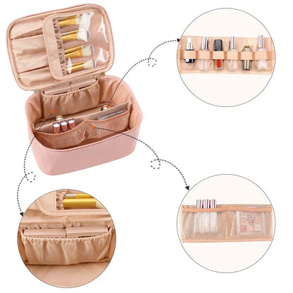 Skanto | Practical Makeup Organizer for Travel | With Compartments and Dividers