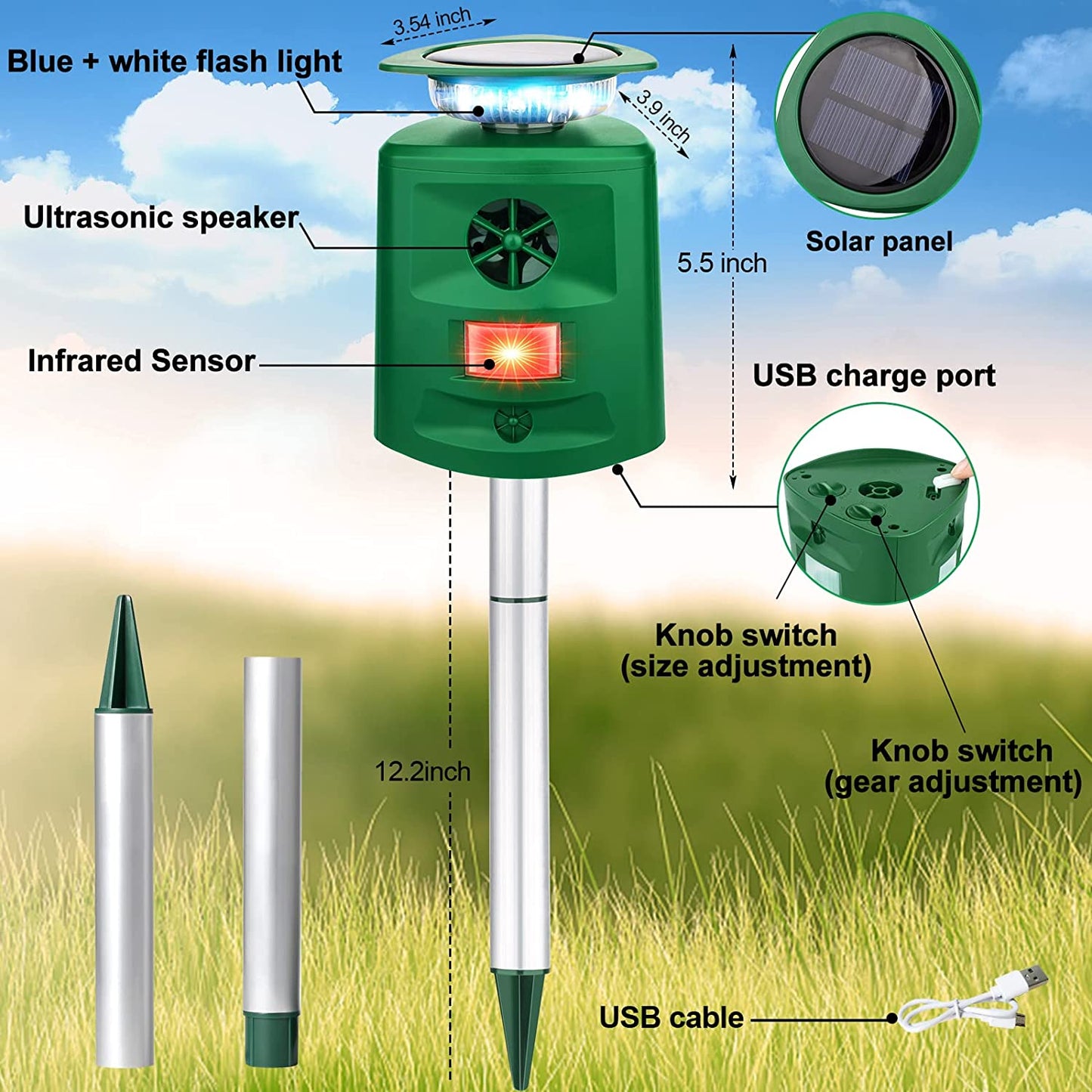 Brehn | Solar Ultrasonic Repeller