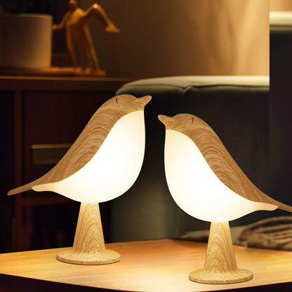 Skanto | Vquand 2 Pack Bird Desk Lamp - Rechargeable Kids Night Light with Touch Sensor & 3 Color Modes