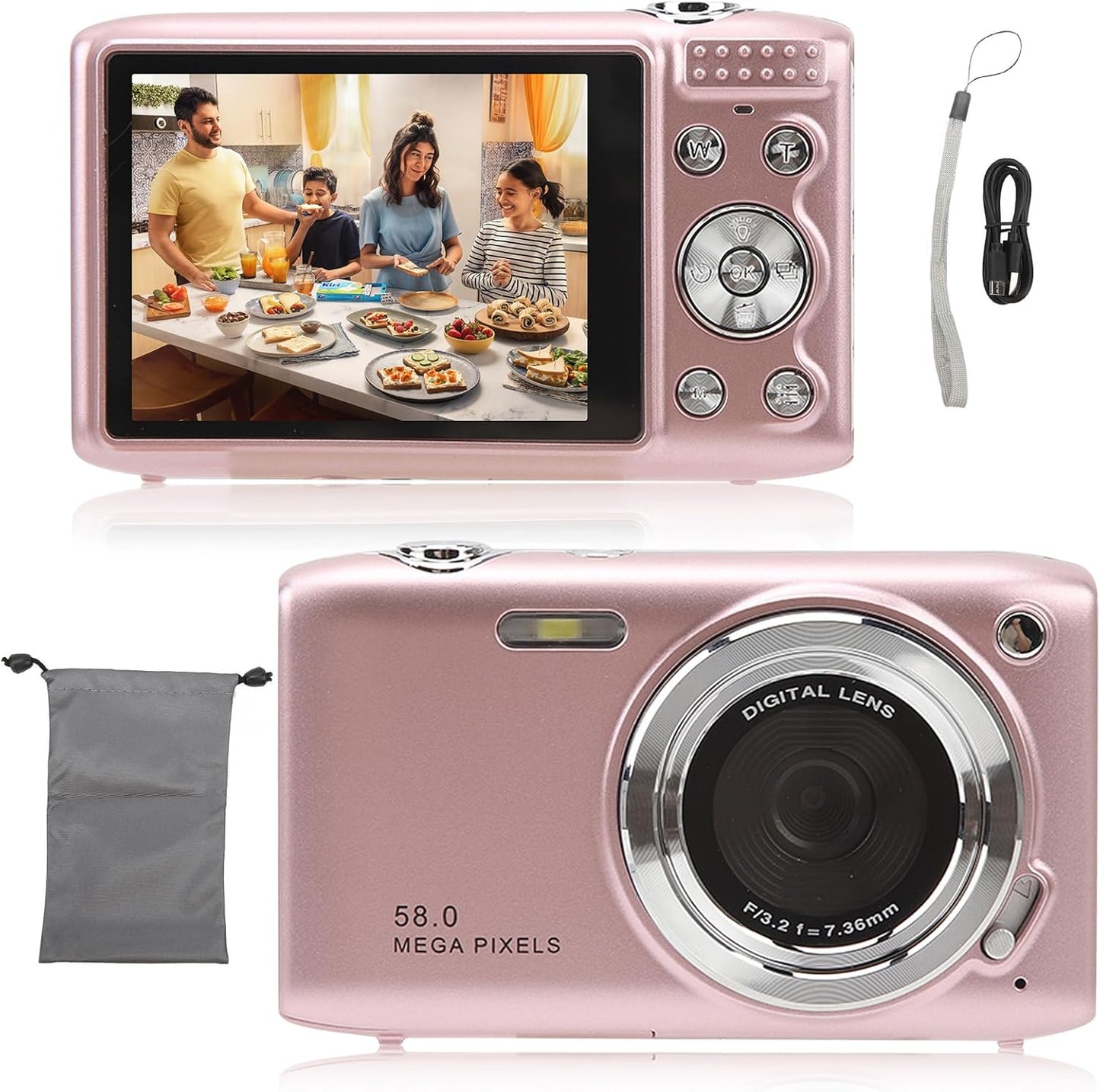 BowLift | 4K Compact Digital Camera with 58MP Photos and 16X Zoom – Lumora