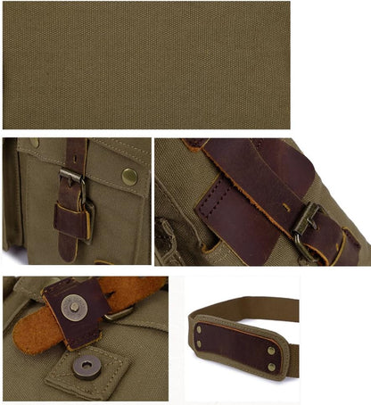 RetroCarry Bag – Vintage Canvas Shoulder Bag for Laptops Bowlift