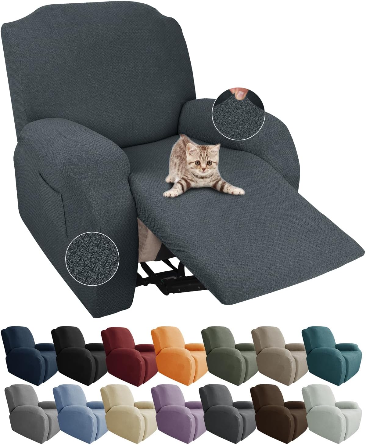 BowLift | Stretch Recliner Chair Covers 4-Piece Set – CoverMate