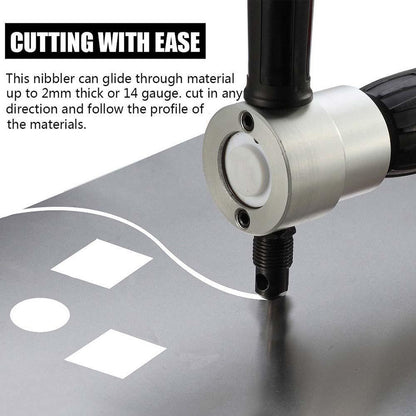 Skanto | Nibbler Cutter Drill Attachment Double Head Metal Sheet
