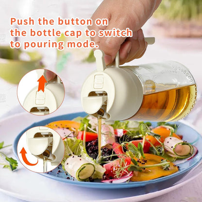 Skanto | 2-in-1 Oil Dispenser Bottle | Oil Pumps & Dispensers | Healthy Cooking