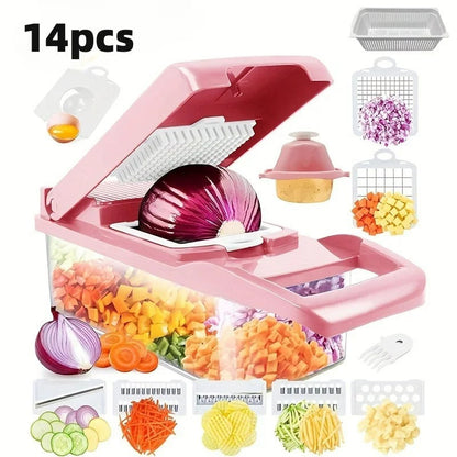 SliceMaster - 14-piece multifunctional vegetable slicer set Bowlift