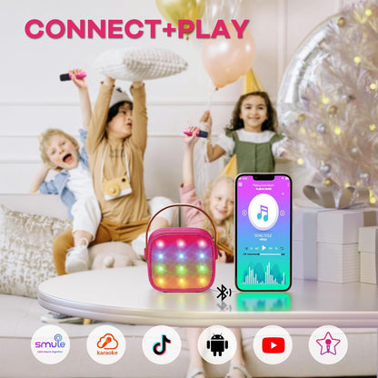 Skanto | Portable Mini Karaoke Machine with Bluetooth Speaker and 2 Wireless Microphones – Veylo