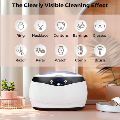 Skanto | Ultrasonic Jewelry Cleaner 650ml with Watch Holder – ShineMate
