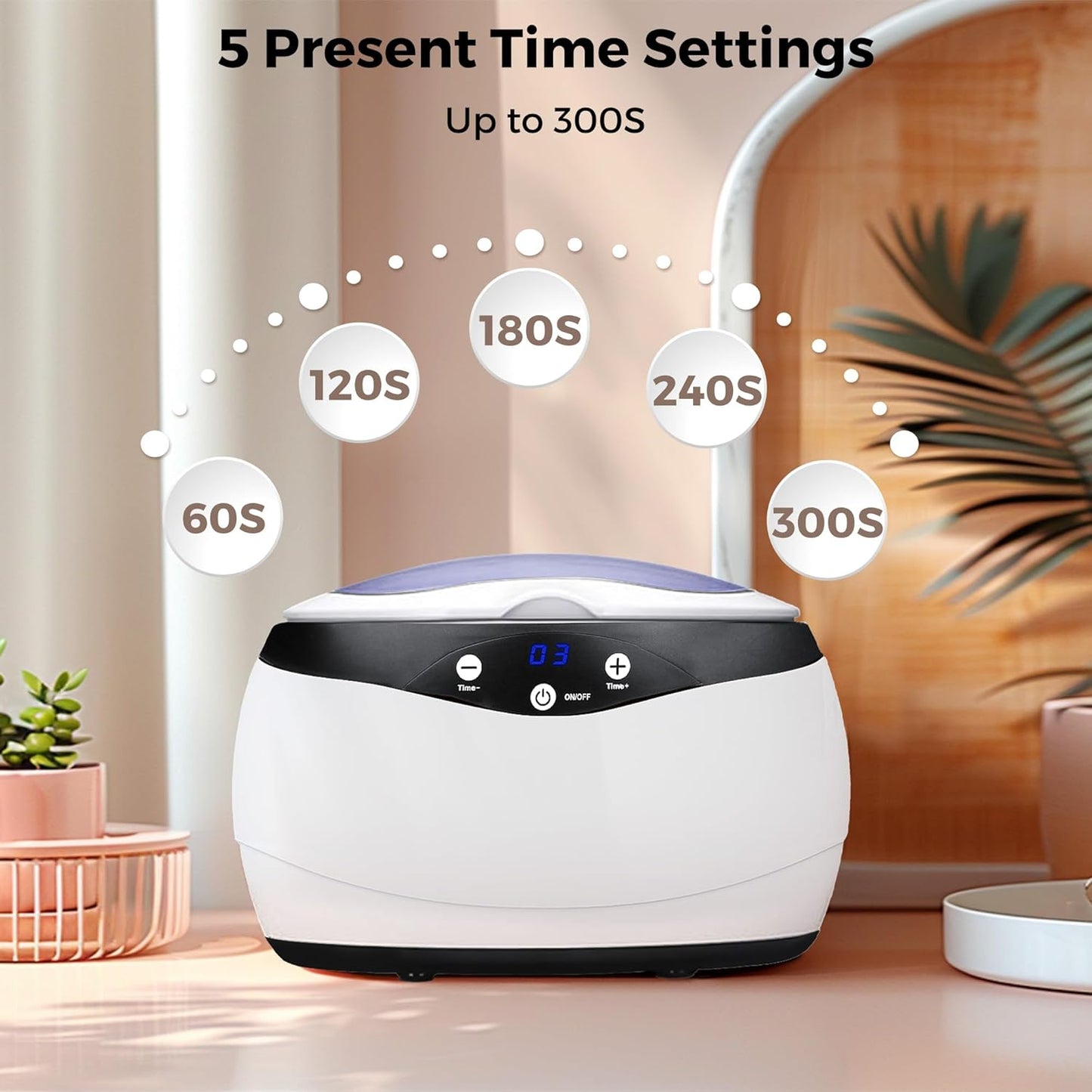 Skanto | Ultrasonic Jewelry Cleaner 650ml with Watch Holder – ShineMate
