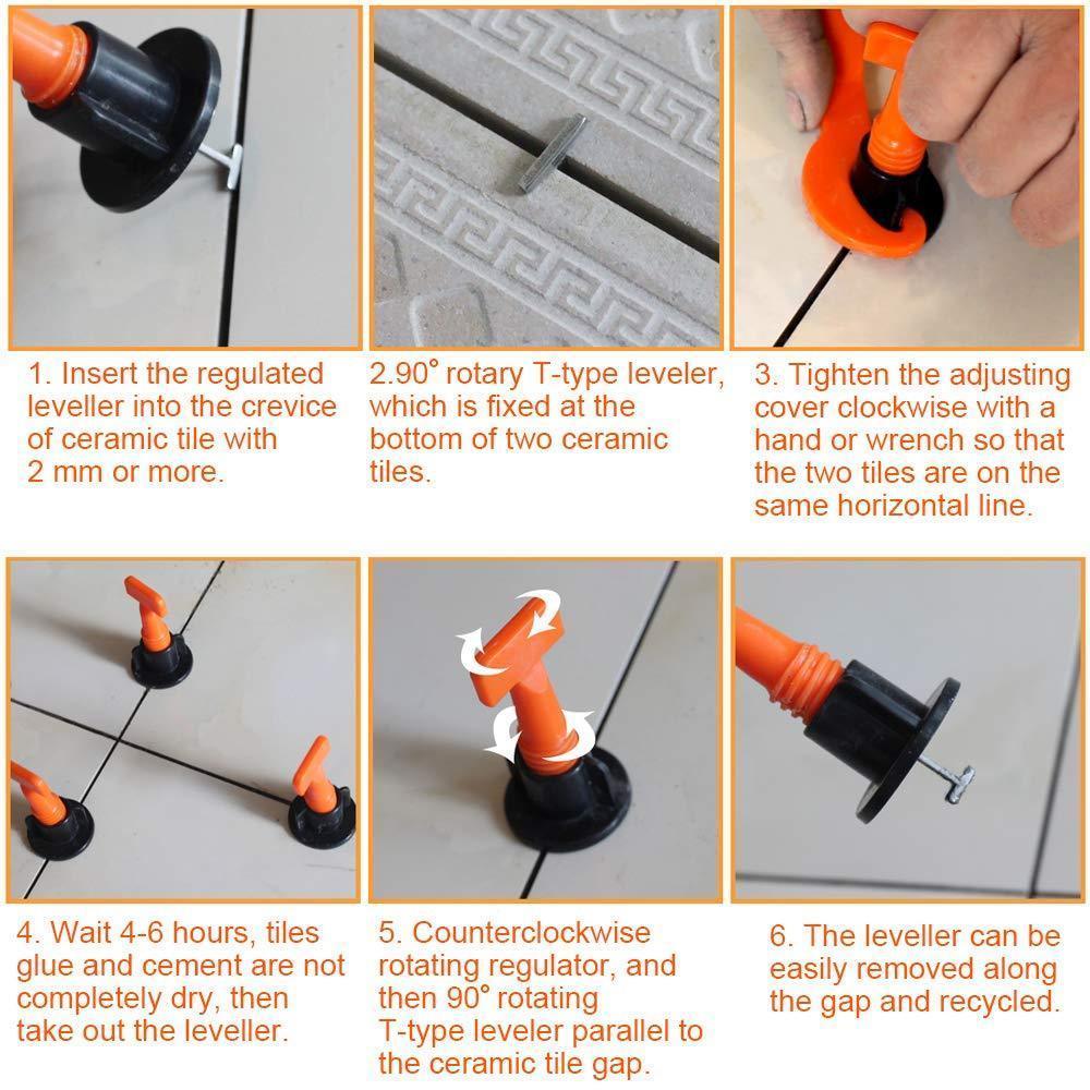 BowLift | No.1 Reusable Tile leveling System Alignment Spacers 50Pcs