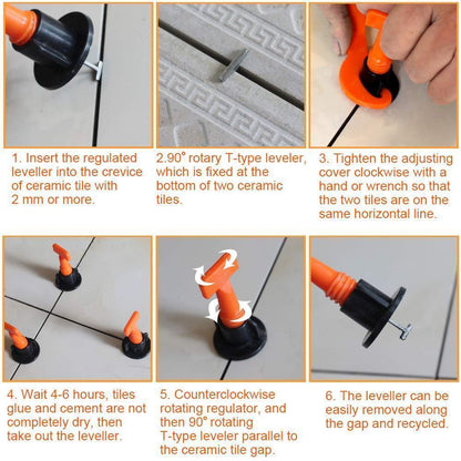 BowLift | No.1 Reusable Tile leveling System Alignment Spacers 50Pcs
