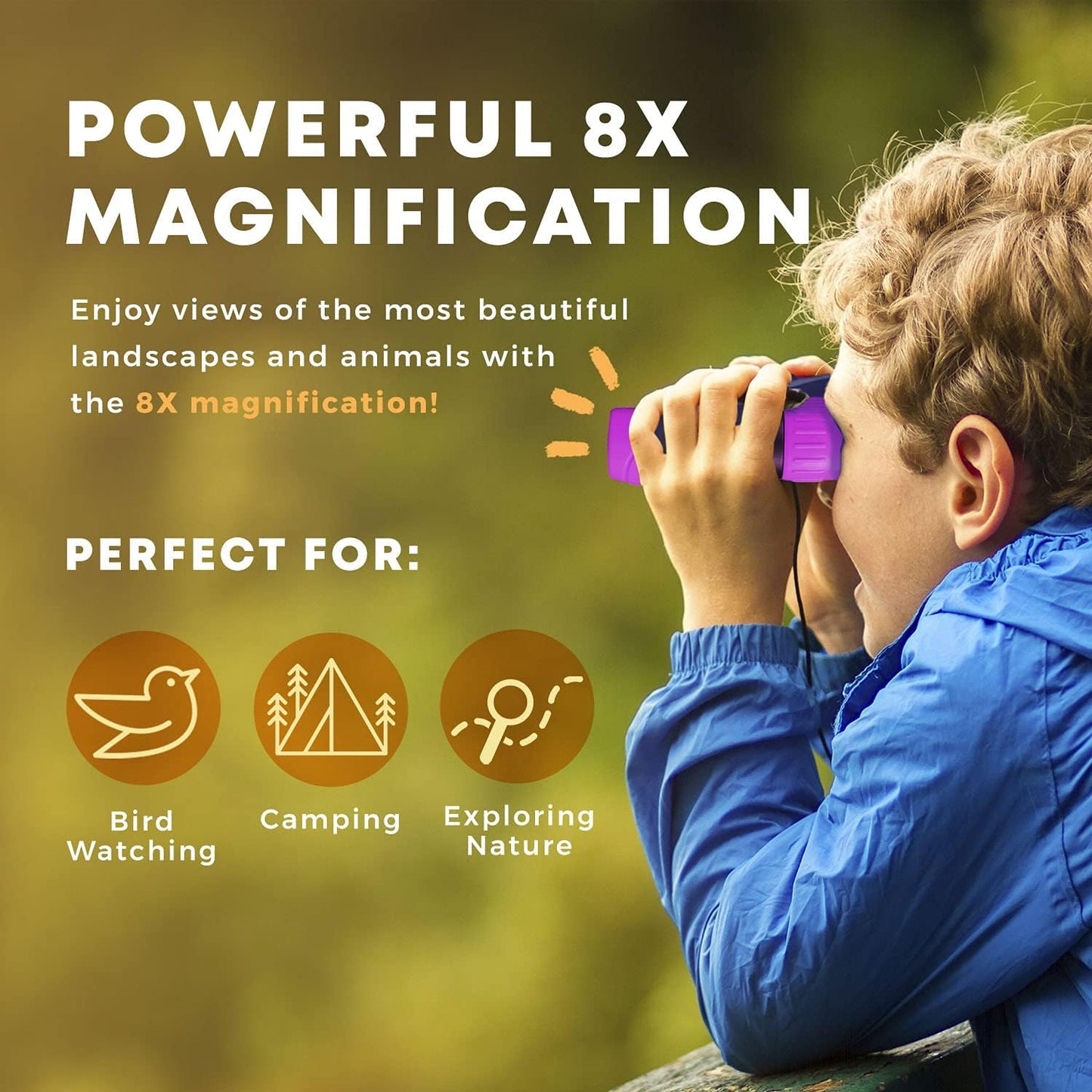 Karnz | Binoculars for Children Lightweight Outdoor Adventure
